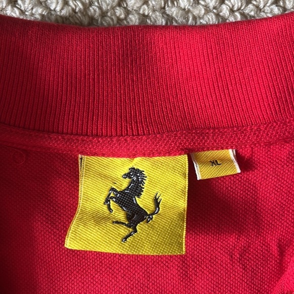 BNWOT Red XL Ferrari polo shirt​​​ - Picture 3 of 6